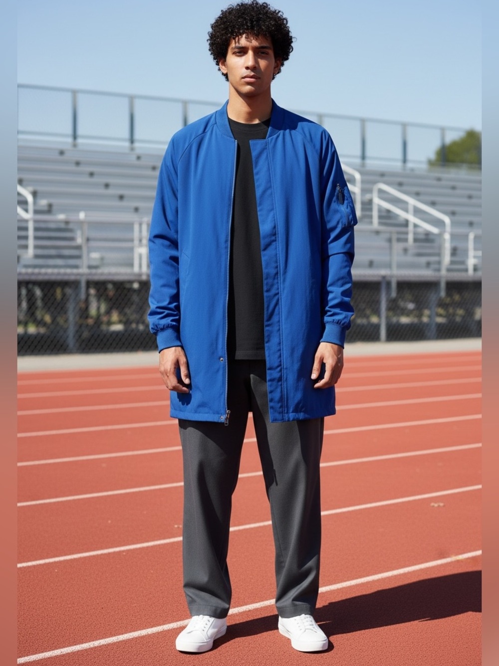 Nike FC Coastal Blue Soccer Parka Hooded Jacket M Blockette Gorpcore 822238-423